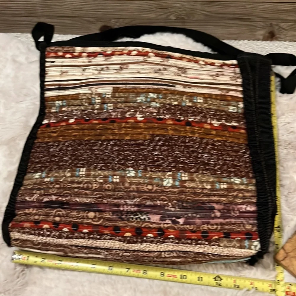 Hand Crafted Patchwork Rug Laptop Computer Tote